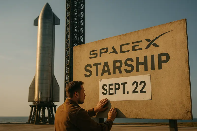SpaceX Targets Sept. 22 for the Next Starship Flight