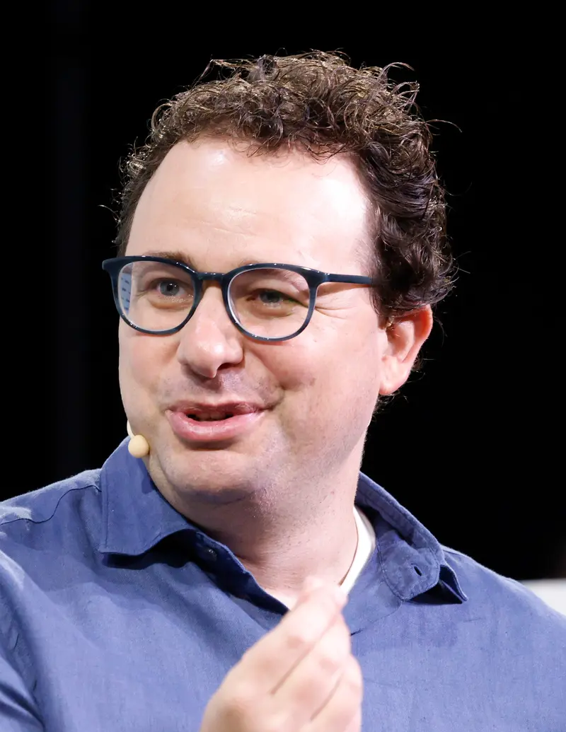 Dario Amodei at TechCrunch Disrupt 2023 01 (cropped)
