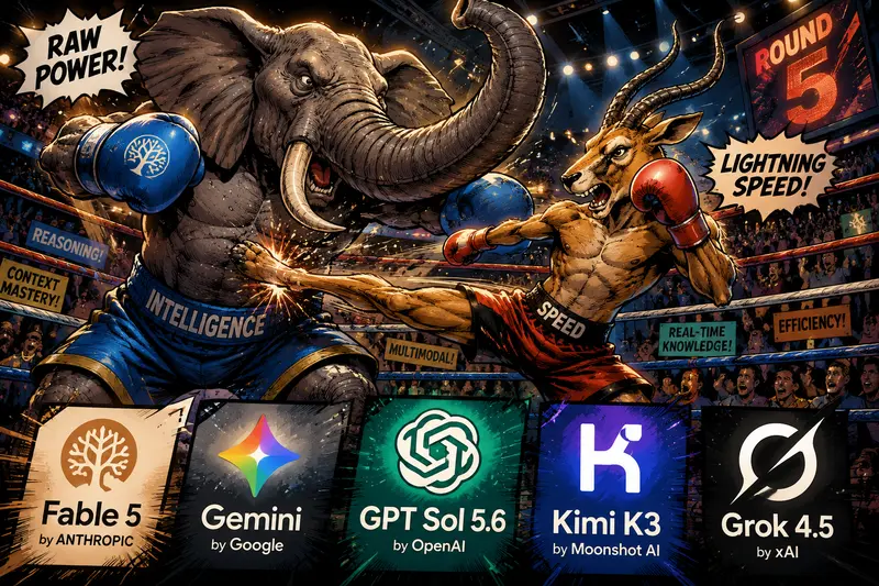 The Five-Way Fight for AI Supremacy: Claude, GPT, Gemini, Grok and Kimi Compared