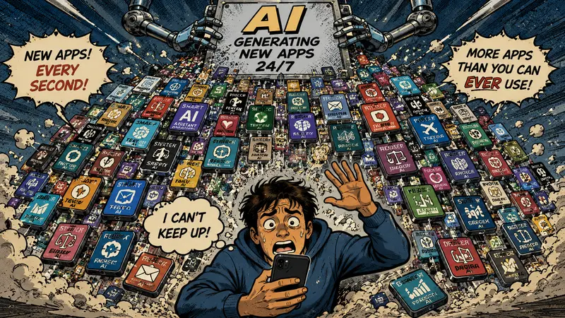 The Infinite App Factory: How AI Unleashed a Flood of New Software, and Why Most of It Won’t Survive