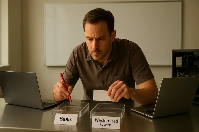 Beam and Westernized Qwen Put AI Competition on a Behavioral Test
